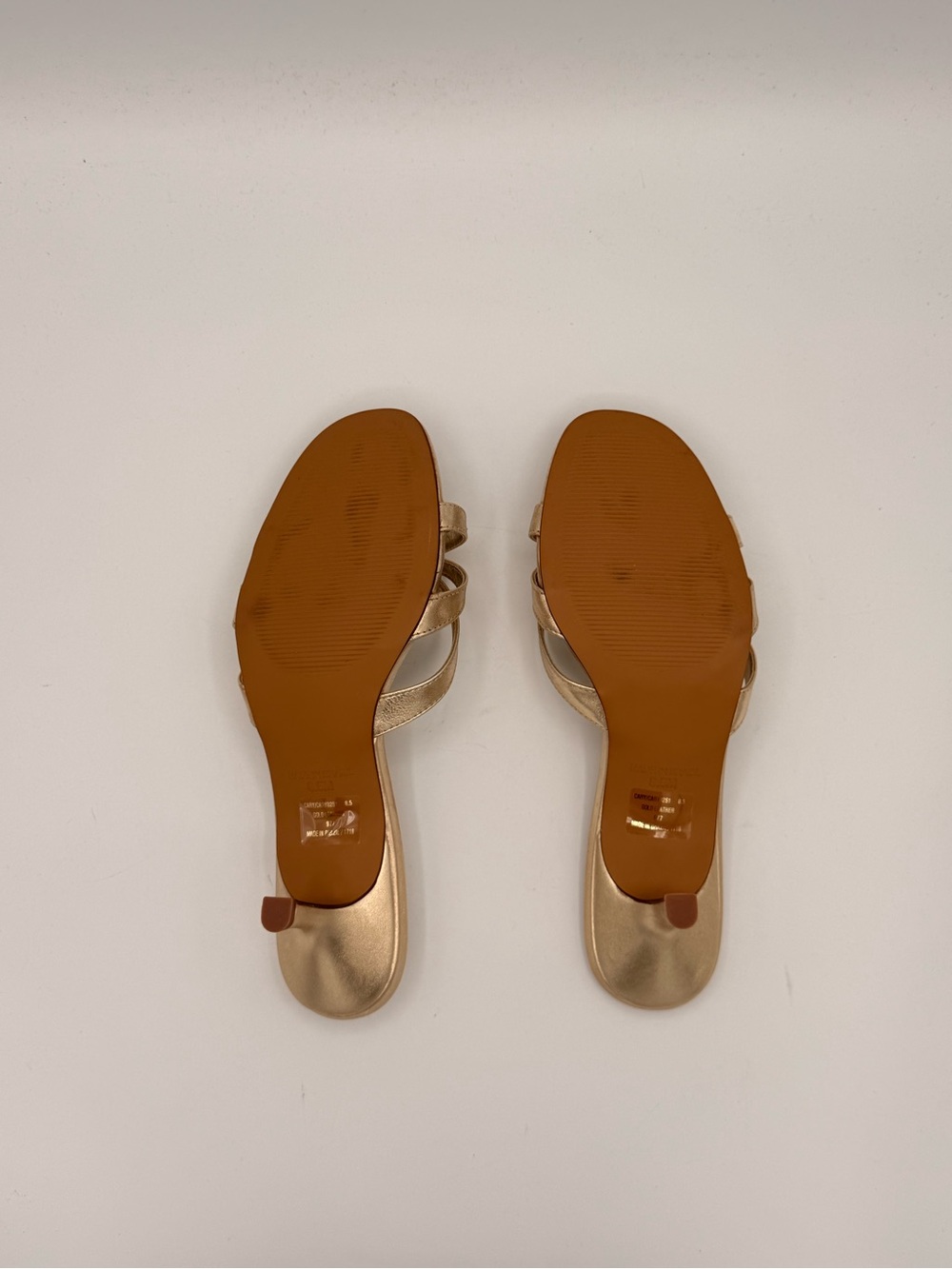 STEVE MADDEN CARY DRESS SANDALS IN GOLD | SLIGHTLY USED - Picture 10 of 11